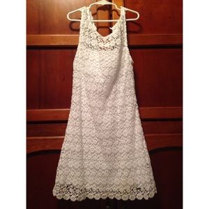 White lace dress!