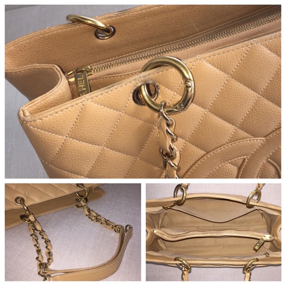 ❌SOLD❌Chanel GST Beige Grand Shopping Tote - Picture 3 of 3