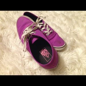 Vans women purple sneakers