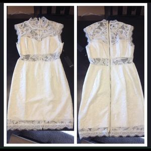 Lace dress with cutouts