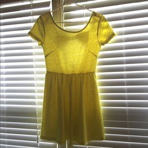 Bright Yellow Bow Sundress