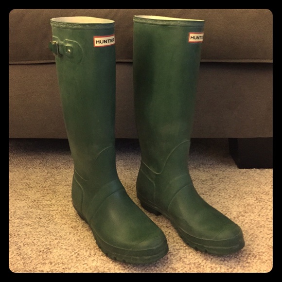 Matte Green Hunter Boots