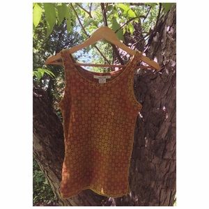 Free people abstract faded look tank s/m