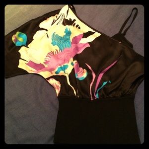 One shoulder Bebe top