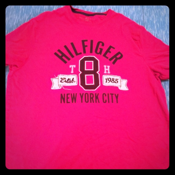 Red Tommy Hilfiger Shirt
