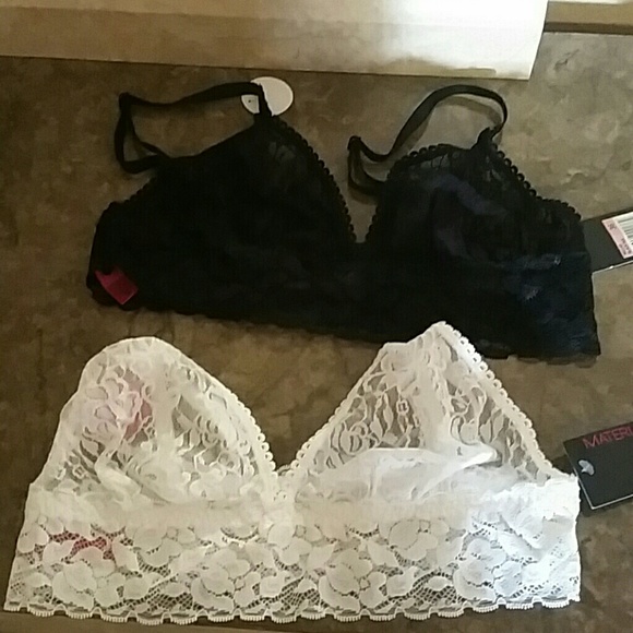 2 lace Material Girl bras