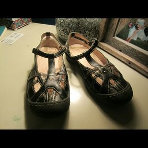 Jambu "Charley" leather flats. Worn once! Black.