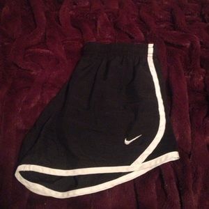 Black nike sports shorts