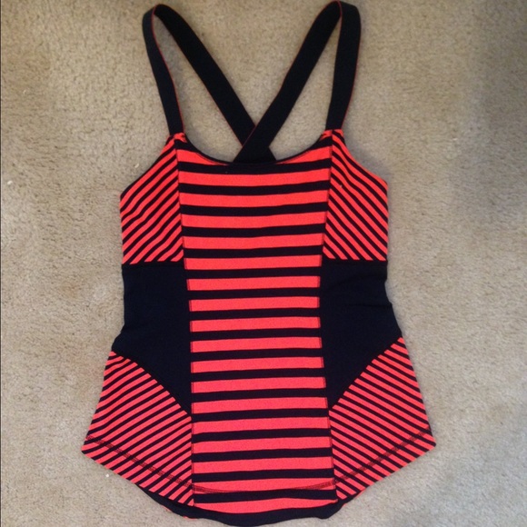 Lululemon Striped Tank (w/ inbuilt bra)