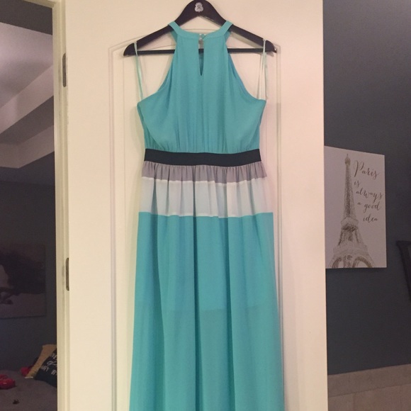 Ya Los Angeles silk blend maxi dress LRG - Picture 2 of 3