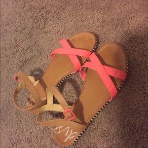Dolce Vita Neon Pink Strap Sandals