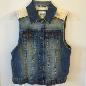 H81 Denim Vest w/ Lace