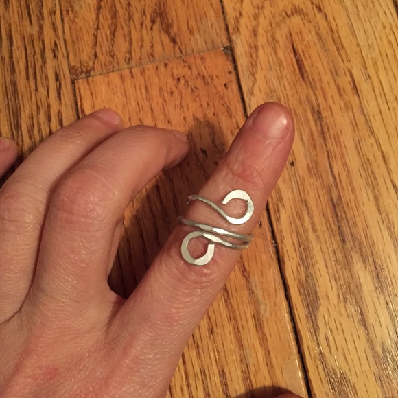 Silver art ring