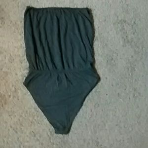 💸Final price💸 Grey strapless bodysuit