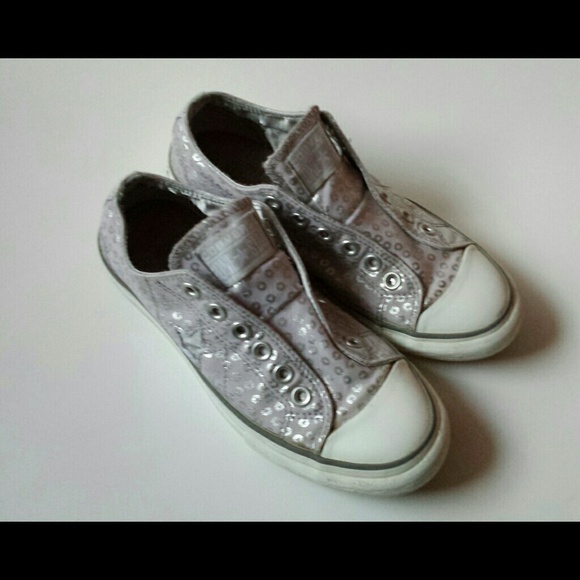 Converse One Star silver color