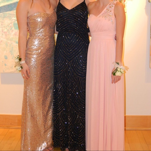 Gold sequined prom dress! - Picture 1 of 3