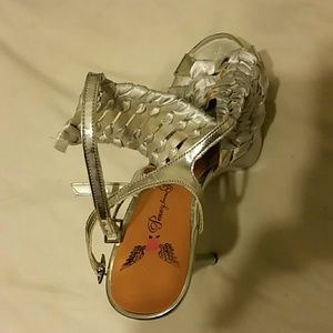 Silver shoes
