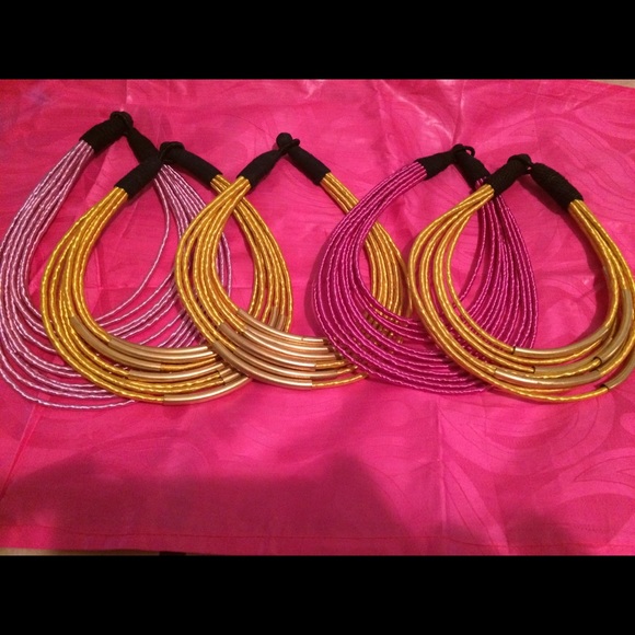 Pink Handmade Necklace - Picture 3 of 3