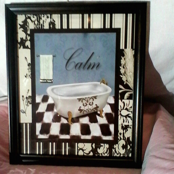 Bathroom accessory - relaxing print