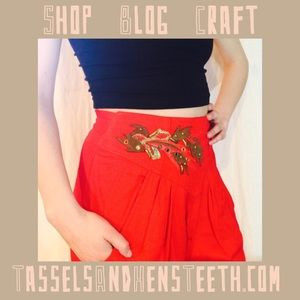 Vintage High Waisted Party Pants