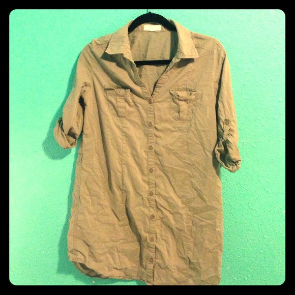 Button down shirt dress