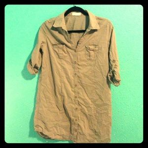 Button down shirt dress