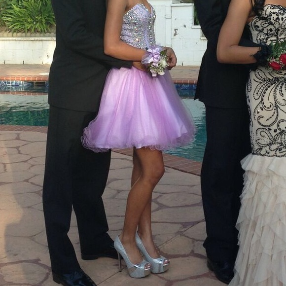 Short Purple Prom Dress 💜 - Picture 4 of 4