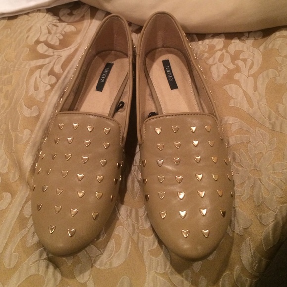 Studded Hearts Flats