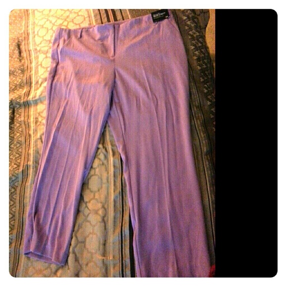 Lavender Slim Ankle stretch crop pants. Size 18
