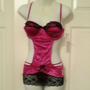 Sexy Pink Maid Lingerie