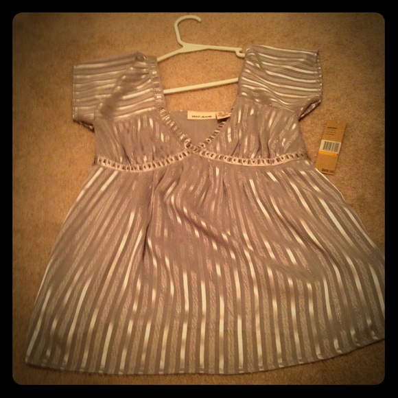 DKNY Silver Top