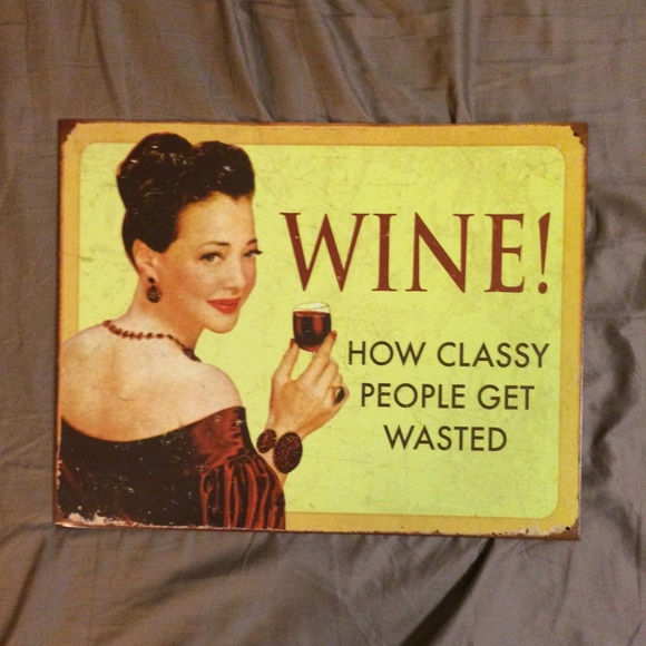 Vintage tin sign