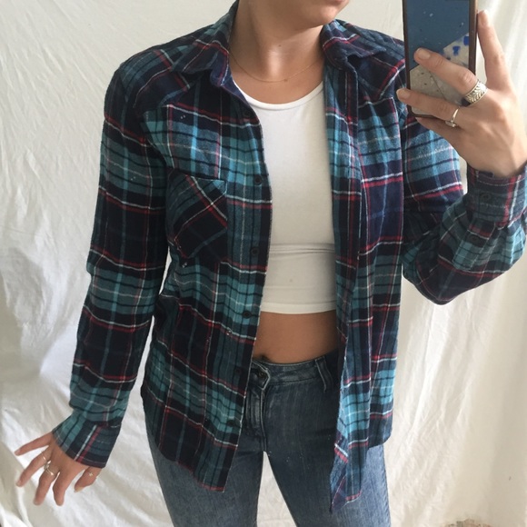 Blue urban outfitters BDG flannel - Picture 2 of 6