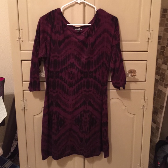 Express burgundy dress