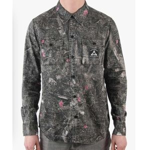 The hundreds acanthus Camo woven shirt