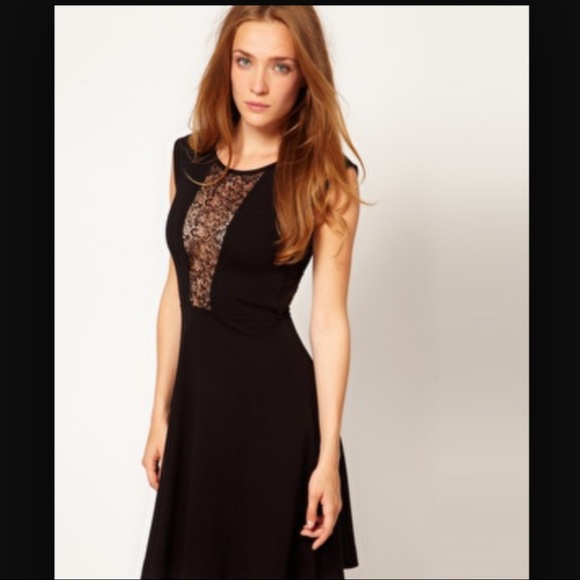 French Connection lace insert dress