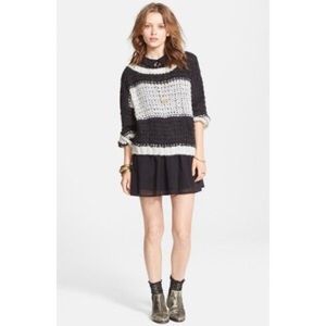 Free People Monaco Striped Pullover