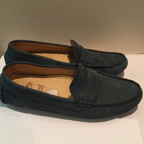 Cole Haan Slate Blue Nubuck Driving Shoes Size 6.5