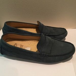 Cole Haan Slate Blue Nubuck Driving Shoes Size 6.5