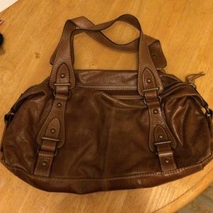 Cognac Fossil satchel