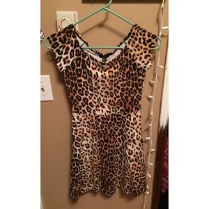 Leopard print cotton skater dress from Forever 21