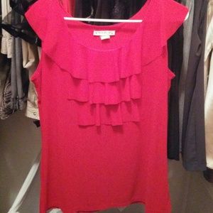 Red Ruffle Tank Dressy