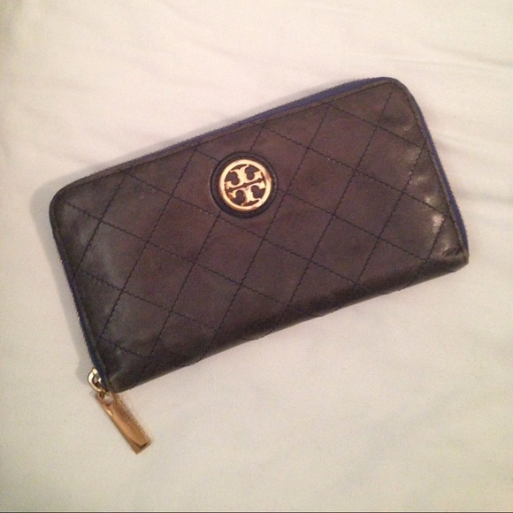 Tory Burch blue wallet