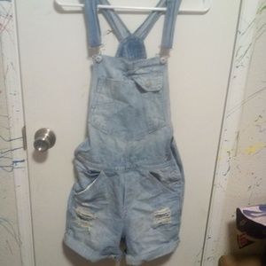 destressed overalls
