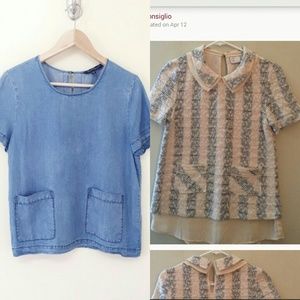 ISO 3 Anthropologie Tops-Cloth & Stone, Postmark..