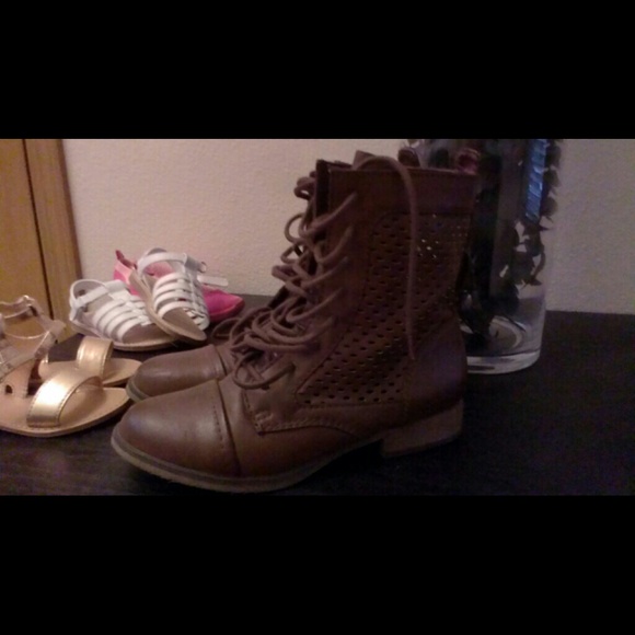 Steve Madden Combat Lace-Up Boots