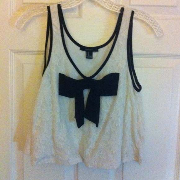 Forever 21 bow crop top