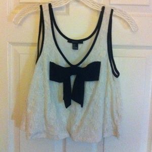 Forever 21 bow crop top