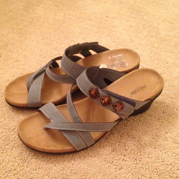 Blue Nicole Sandals