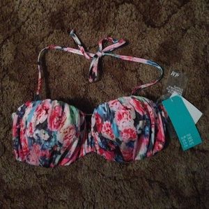 Floral Balconette Bikini Top